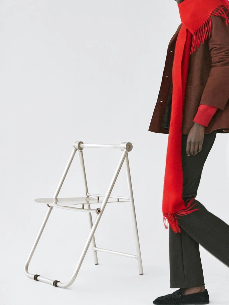 Шарф из 100% кашемира с кисточками