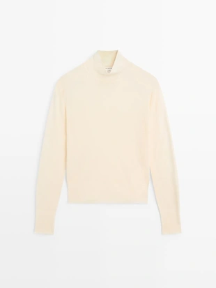 100% шерстяной свитер PERKINS с высоким воротником - STUDIO- Заказать в России