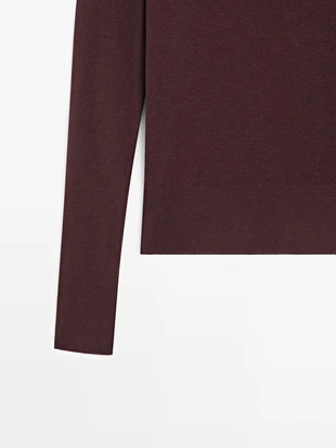 Свитер с высоким воротником PERKINS из 100% шерсти - STUDIO- Заказать в России