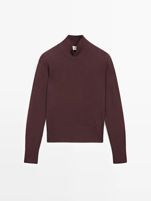 Свитер с высоким воротником PERKINS из 100% шерсти - STUDIO- Заказать в России