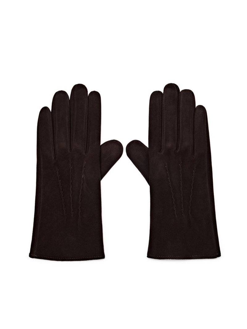 Замшевые кожаные перчатки