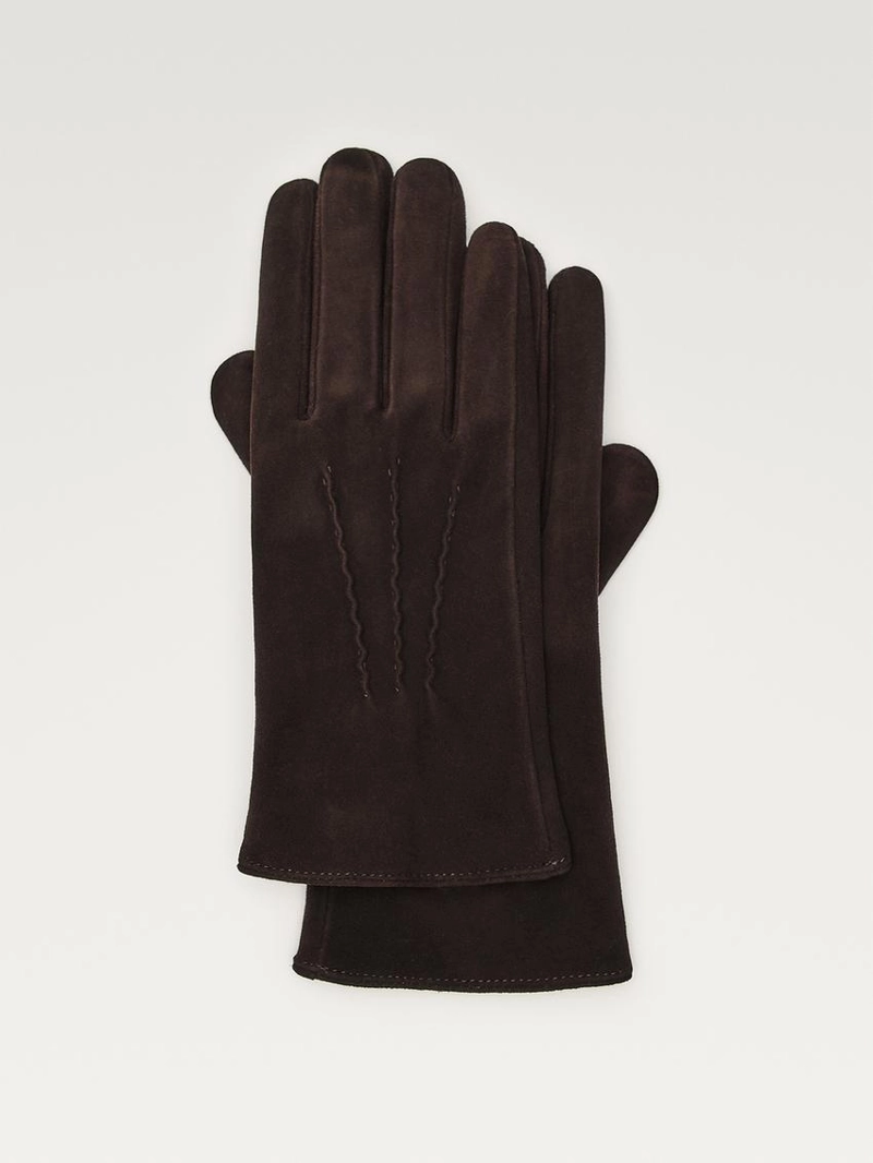 Замшевые кожаные перчатки