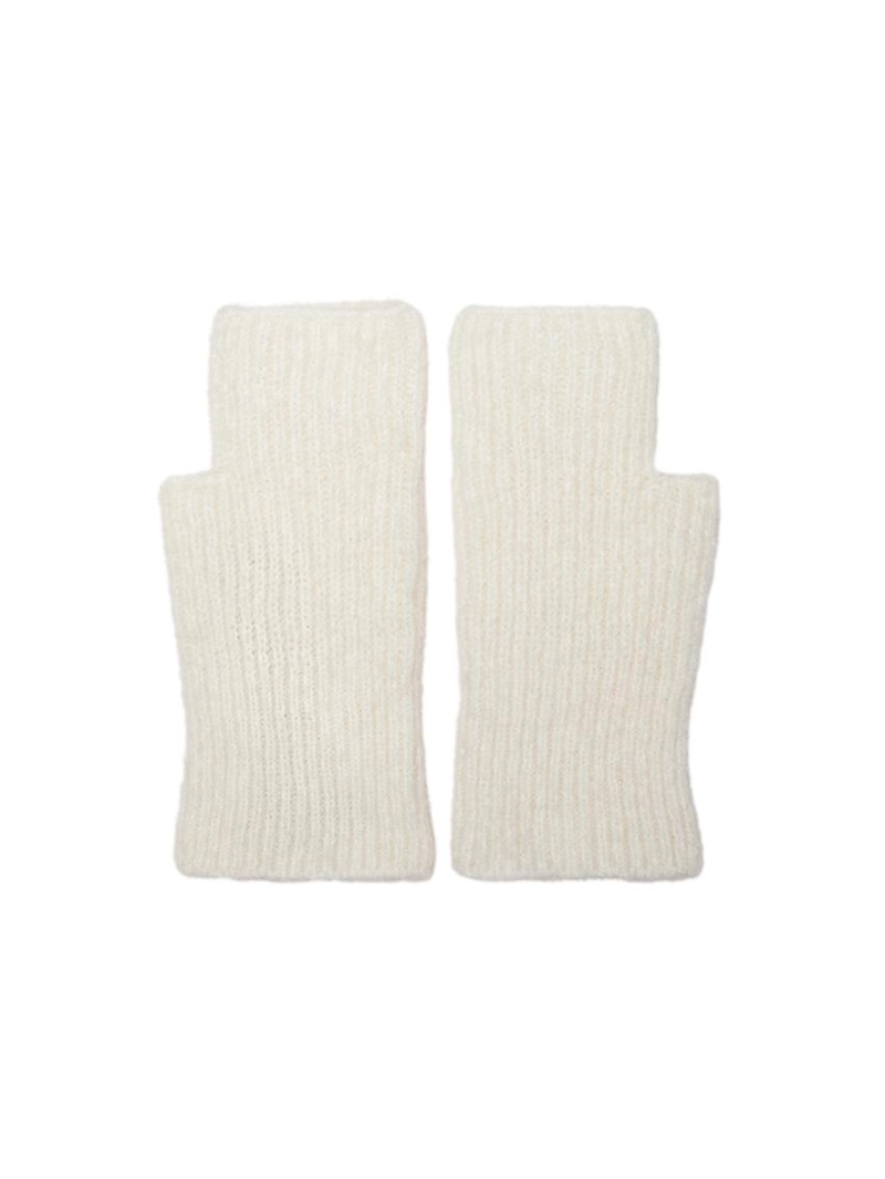 Варежки из альпаки с добавлением шерсти