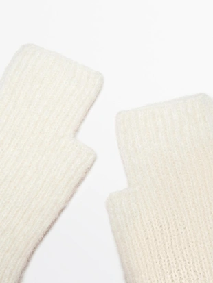 Варежки из альпаки с добавлением шерсти- Заказать в России