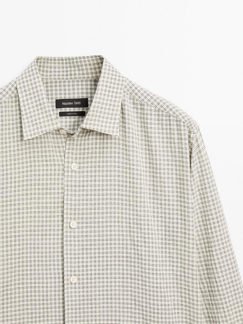 Рубашка в клетку с регулярной посадкой