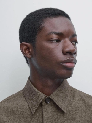 Рубашка OVERSHIRT с карманами и шерстяной подкладкой- Заказать в России