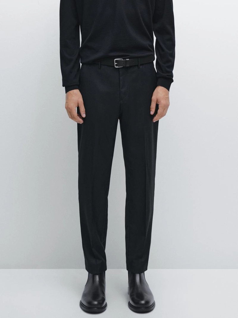 Брюки-костюм с микротекстурным плетением