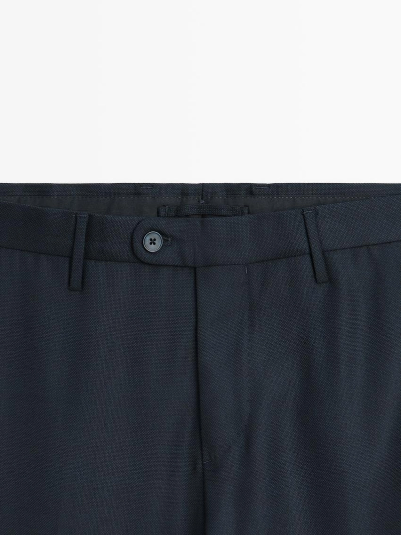 Брюки-костюм с микротекстурным плетением