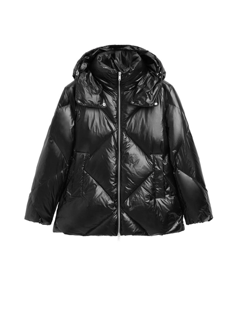 Куртка на пуговицах 80% - 20% пуха и пера, устойчивая к воде