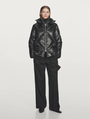 Куртка на пуговицах 80% - 20% пуха и пера, устойчивая к воде- Заказать в России