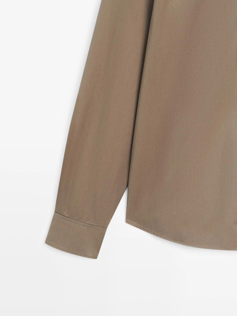 Рубашка из 100% хлопка с регулярной посадкой