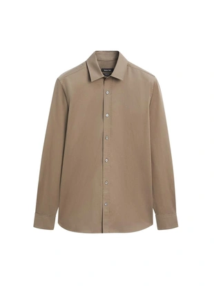 Рубашка из 100% хлопка с регулярной посадкой- Заказать в России