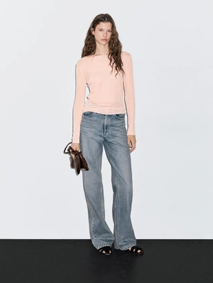 Легкая футболка с длинным рукавом- Заказать в России