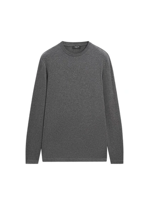 Футболка из хлопкового микса с длинным рукавом- Заказать в России