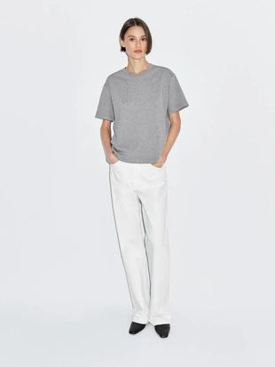 GREY | 6860/801/802 - Massimo Dutti Футболка с коротким рукавом из 100% хлопка