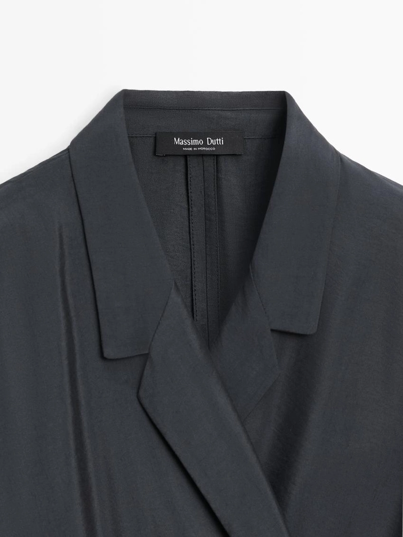 Платье миди с драпировкой