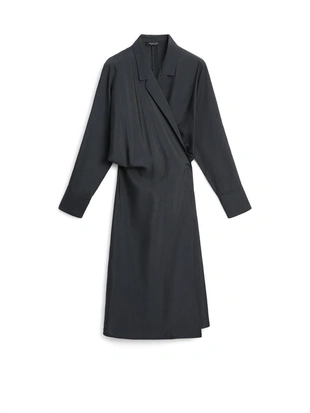 Платье миди с драпировкой- Заказать в России