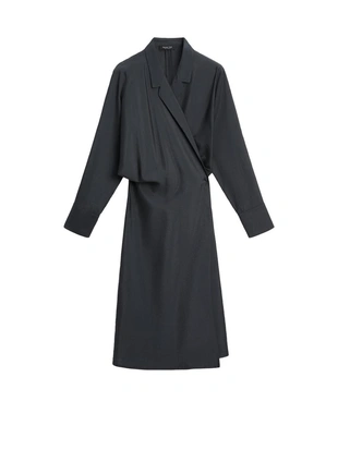 Платье миди с драпировкой- Заказать в России