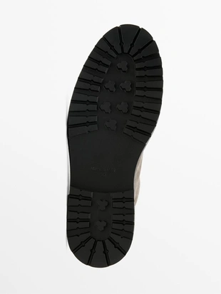 TAUPE | 2008/750/131 - Massimo Dutti Ботинки из кожи с завязкой и подкладкой