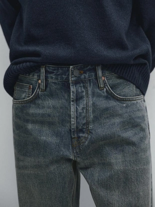 Джинсы с притачным краем- Заказать в России