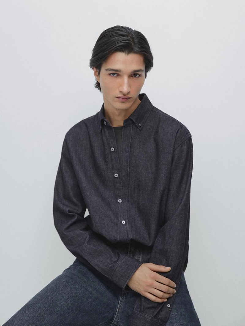 Рубашка из денима regular fit