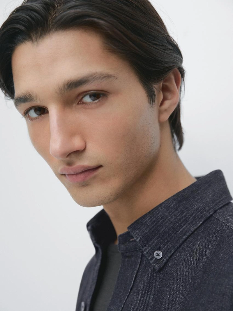 Рубашка из денима regular fit