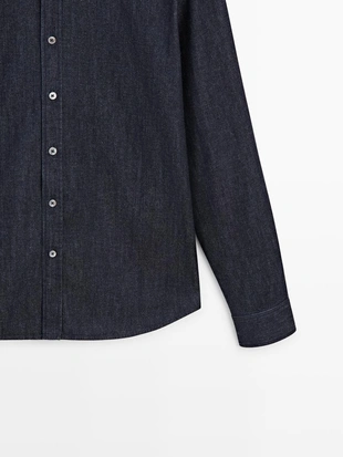 Рубашка из денима REGULAR FIT- Заказать в России