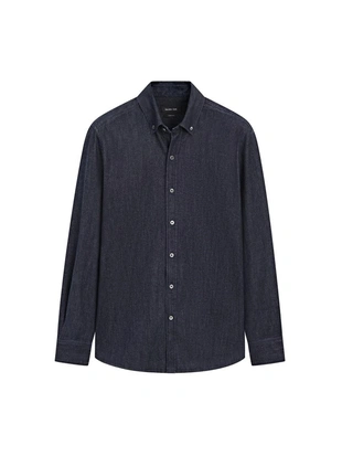 Рубашка из денима REGULAR FIT- Заказать в России