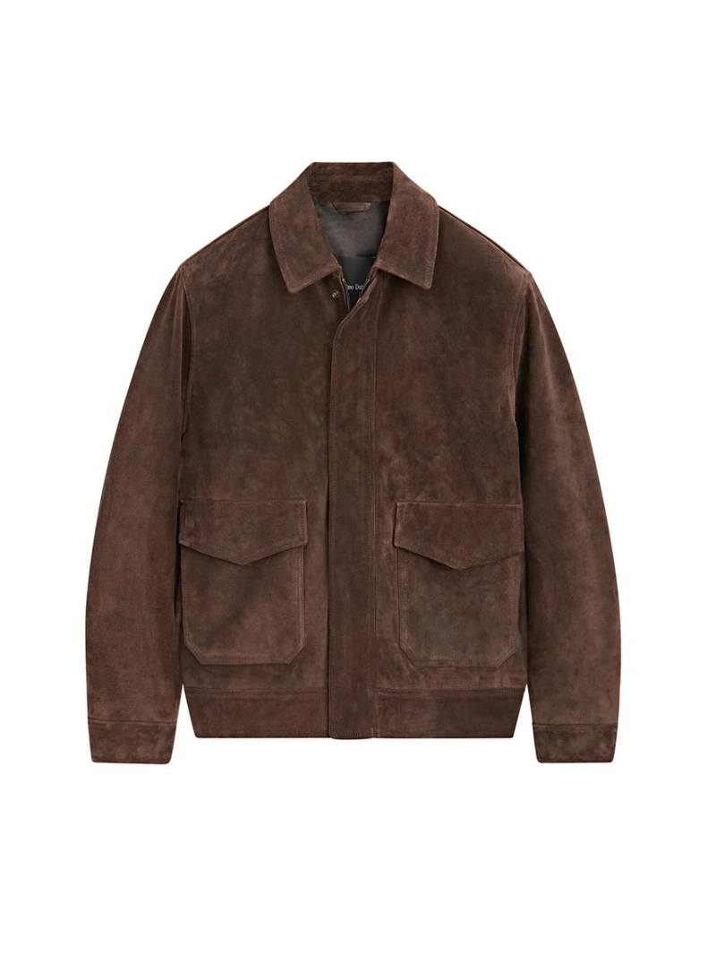 Замшевая кожаная куртка