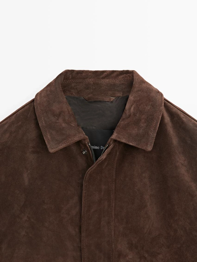 Замшевая кожаная куртка