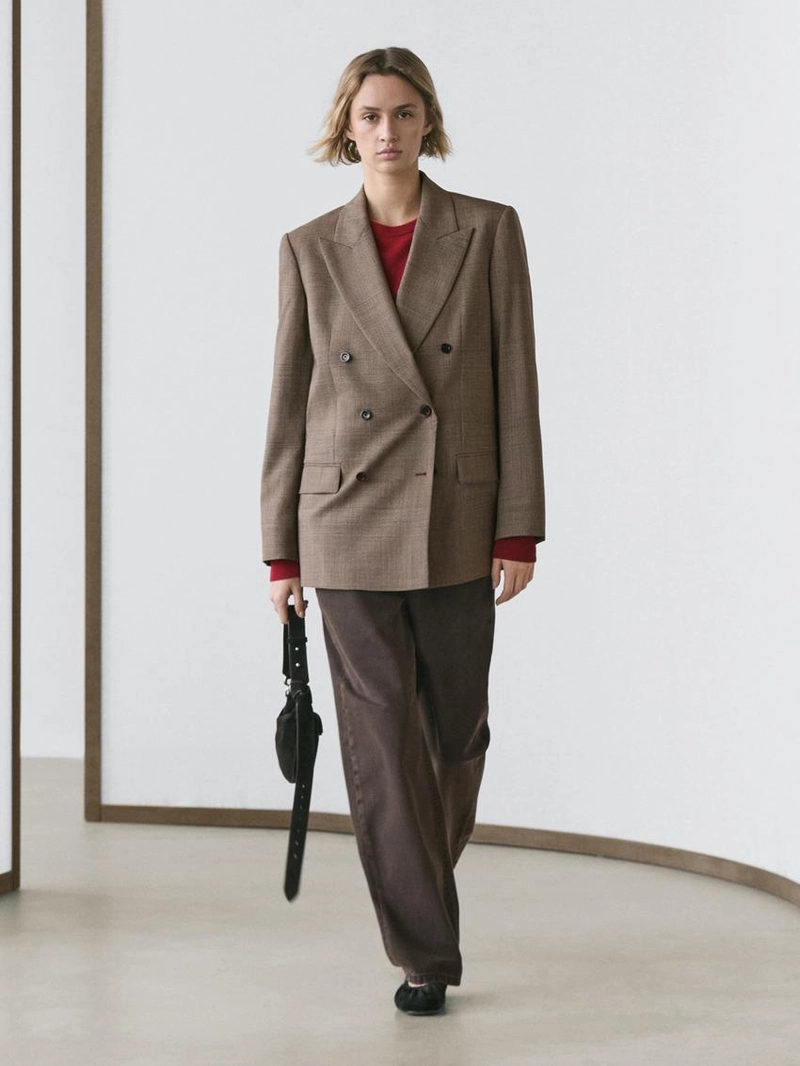 Пиджак из клетчатой ткани из 100% шерсти