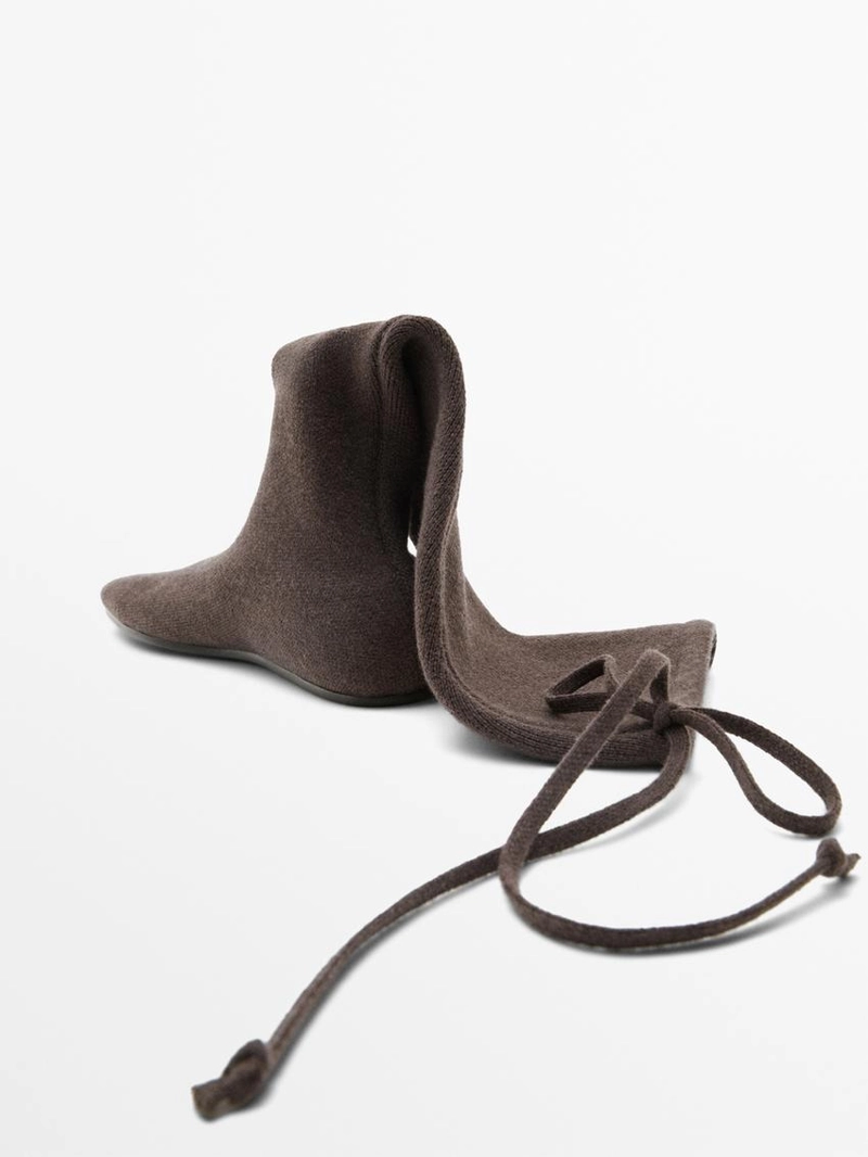 Сапоги до колена из кашемира