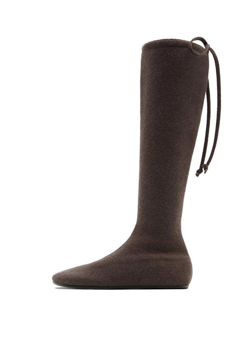 Сапоги до колена из кашемира