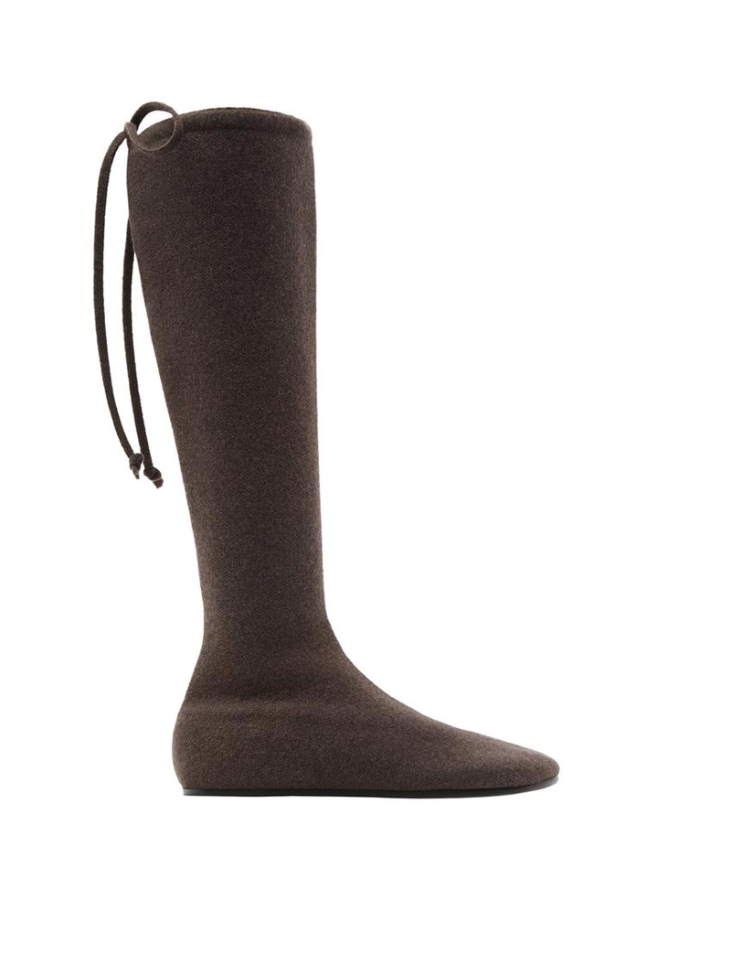 Сапоги до колена из кашемира