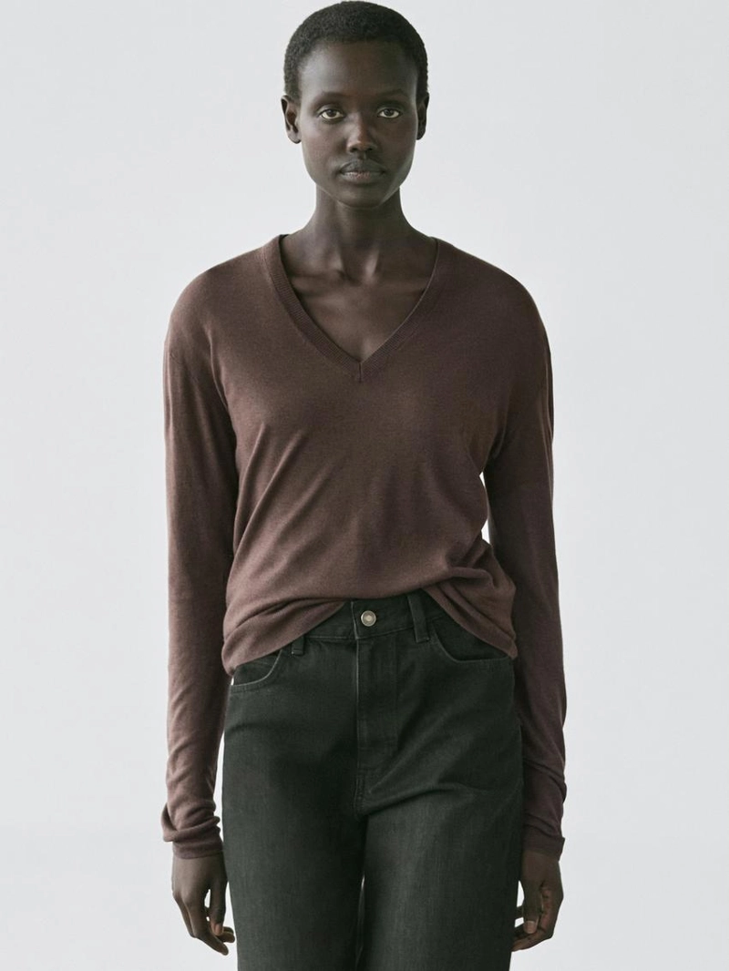 Джемпер из шелково-шерстяной смеси