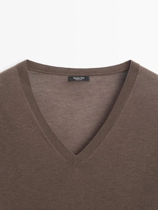 Джемпер из шелково-шерстяной смеси- Заказать в России