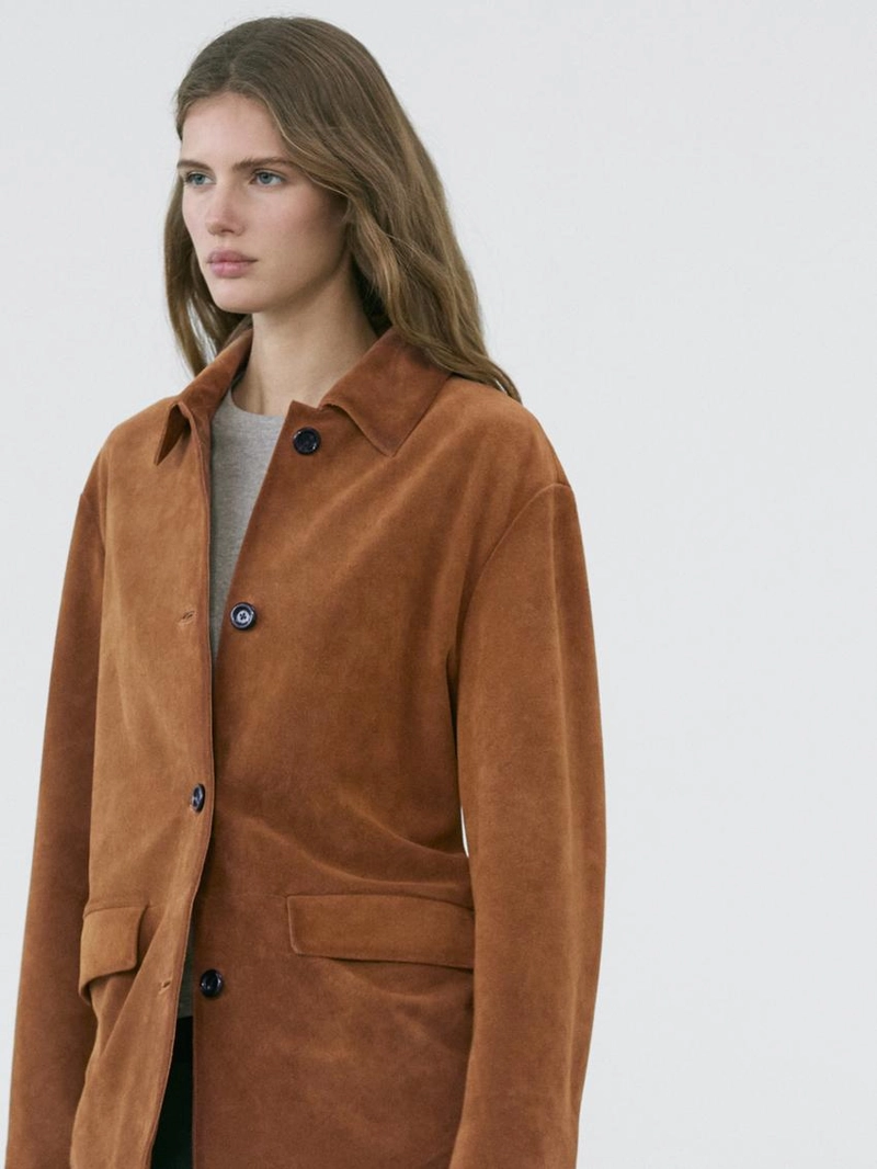 Замшевая кожаная куртка