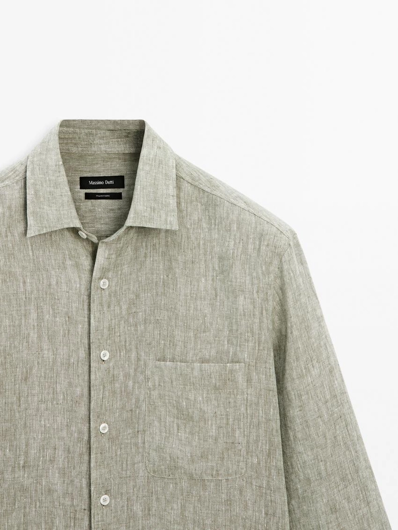 Рубашка с карманом regular-fit