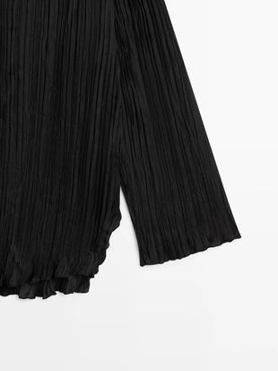 Рубашка с плиссировкой- Заказать в России