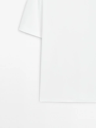 Футболка из мерсеризованного хлопка с короткими рукавами средней плотности- Заказать в России