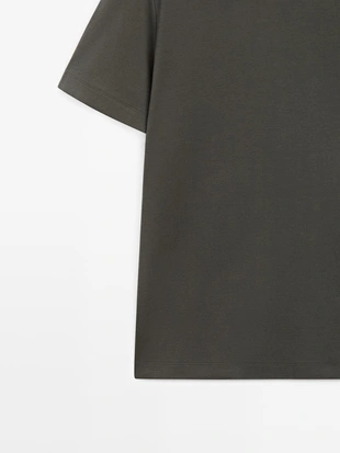 Футболка из хлопка с коротким рукавом- Заказать в России