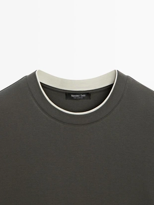 Футболка из хлопка с коротким рукавом- Заказать в России