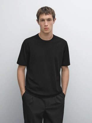 Свитер короткий из хлопкового трикотажа- Заказать в России