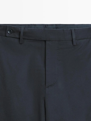 Хлопково-шелковые брюки из твила- Заказать в России