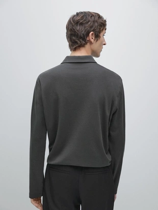 Поло с длинным рукавом на кнопках- Заказать в России