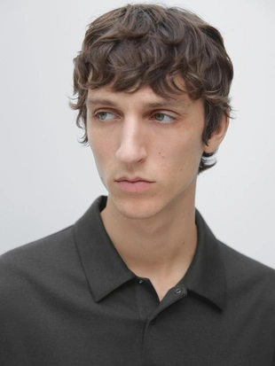 Поло с длинным рукавом на кнопках- Заказать в России