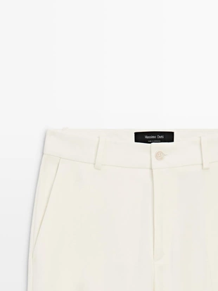 Брюки прямого кроя из легкого материала- Заказать в России