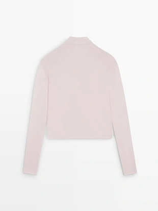 Кардиган из шерстяно-полиэстерного трикотажа- Заказать в России