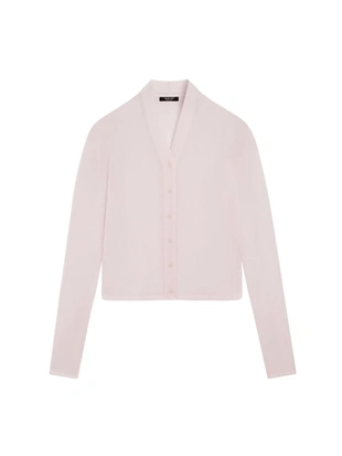 Кардиган из шерстяно-полиэстерного трикотажа- Заказать в России