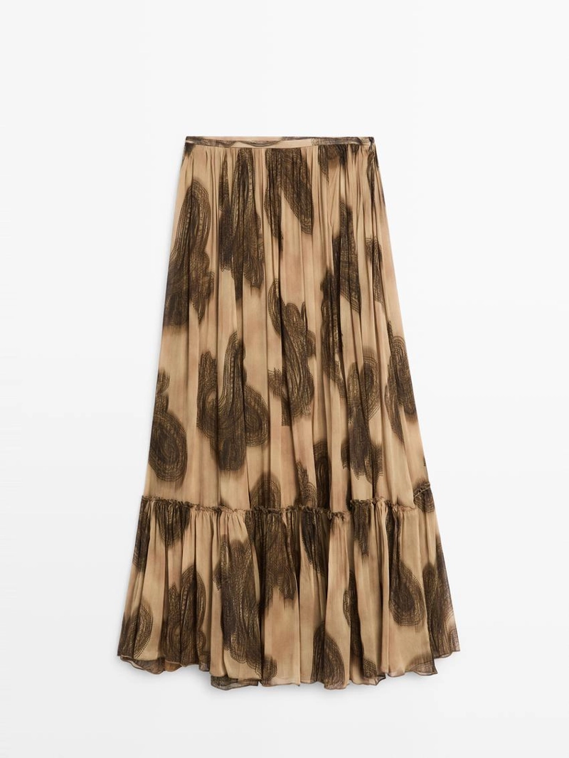 Длинная юбка с пейсли